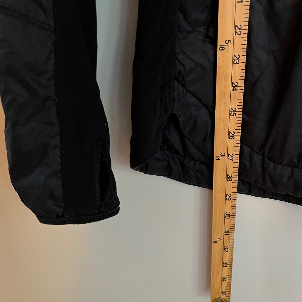 Lululemon What The Fluff Black Quilted Half Zip Pullover Jacket 10 Athleisure - Picture 5 of 8